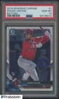 2018 Bowman Chrome #1 Shohei Ohtani Batting Angels RC Rookie PSA 10 GEM MINT