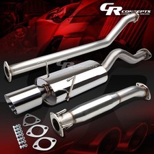4 Oval Muffler Rolled Tip Catback Exhaust System For 02-06 Acura Rsx Dc5 Type-s 4 Oval Muffler Rolled Tip Catback Exhaust System For 02-06 Acura Rsx Dc5 Type-s