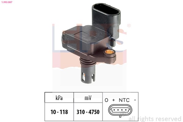 Eps Sensor Saugrohrdruck 1.993.087 FüR 75 R53 Rover Freelander R52 Zt 400 Mgf Zs-image