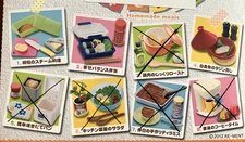 2012 Re-Ment Homemade Meals Miniatures No Boxes - 3 Sets Available in US