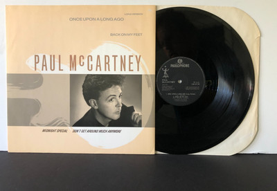 Beatles Paul McCartney ONCE UPON A LONG AGO 1987 Parlophone 12'' EP UK EX/VG+