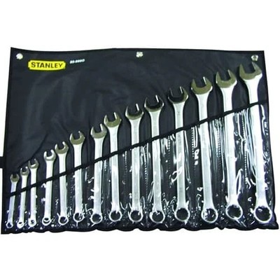 Stanley 85-990 14-Piece 2-Point SAE Combination Wrench Set with Pouch