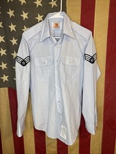 15.5x35 - US AIR FORCE USAF SHIRT LONG SLEEVE SERVICE DRESS BLUE D729