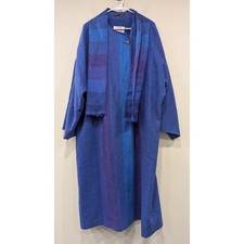 Avoca Collection Irish Wool Jacket Coat With Scarf Size Medium