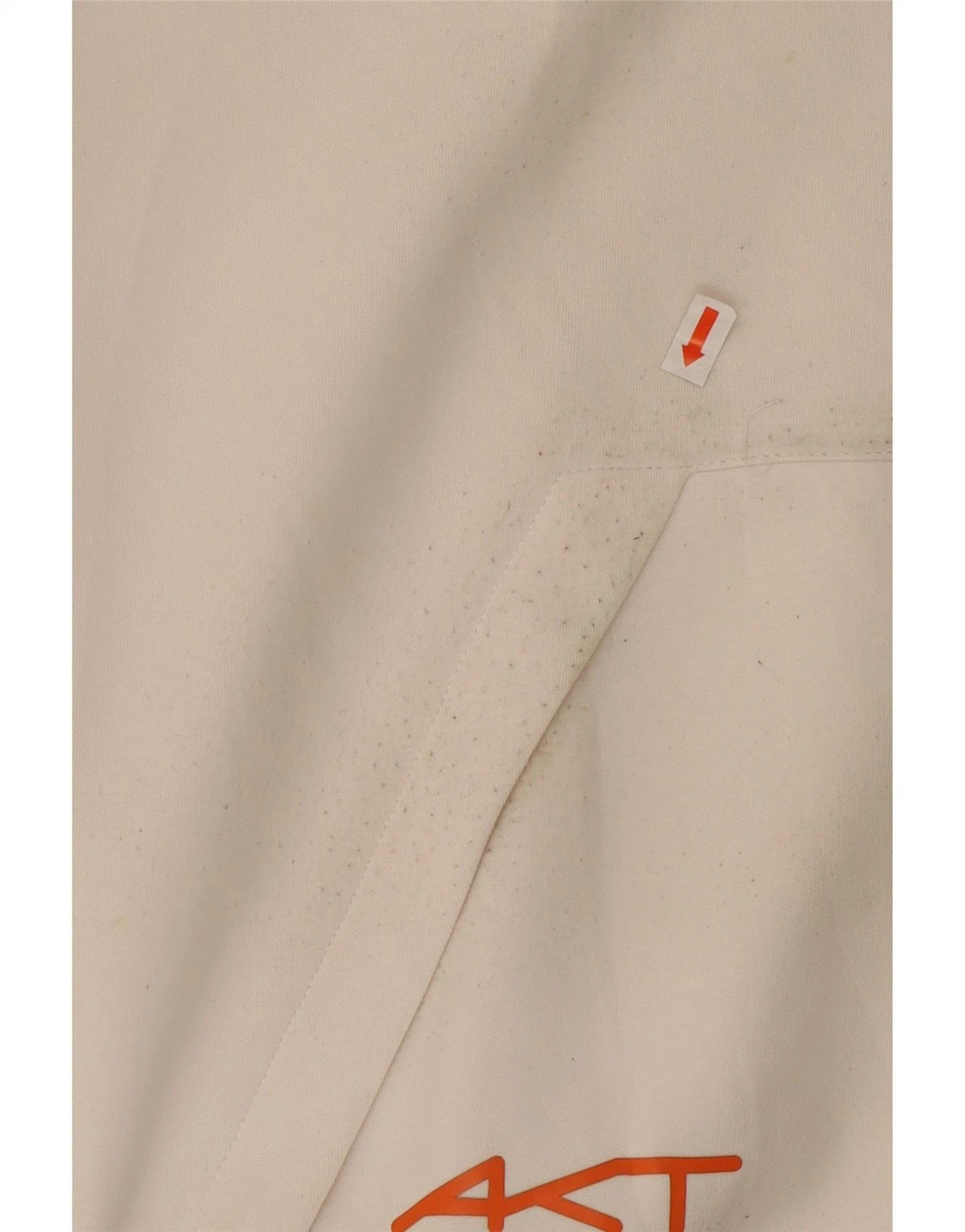 OFF WHITE Felpa con cappuccio zip uomo KAPPA grande bianco sporco colorblock poliestere DB21