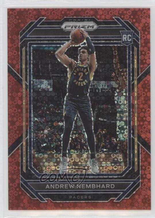 2022-23 Panini Prizm Fast Break Red Prizm 39/100 Andrew Nembhard #227 9et