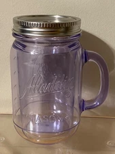 NEW ALADDIN MASON JAR TUMBLER TRAVEL MUG METAL LID NO STRAW 20oz