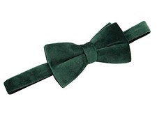 Mens Velvet Bowtie - Formal Tuxedo Bow Ties - Various Color Emerald Green