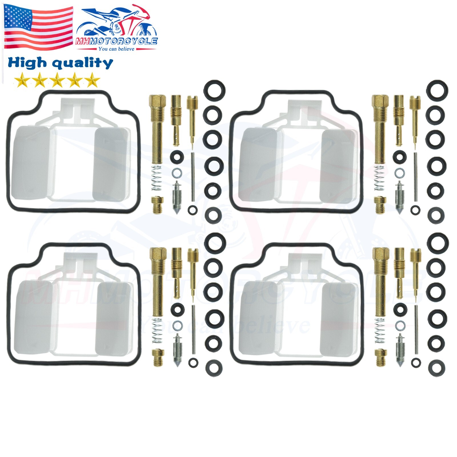 4X Carb Rebuild FOR HONDA 1983 CB550SC NIGHTHAWK CB550 SC Carburetor ...