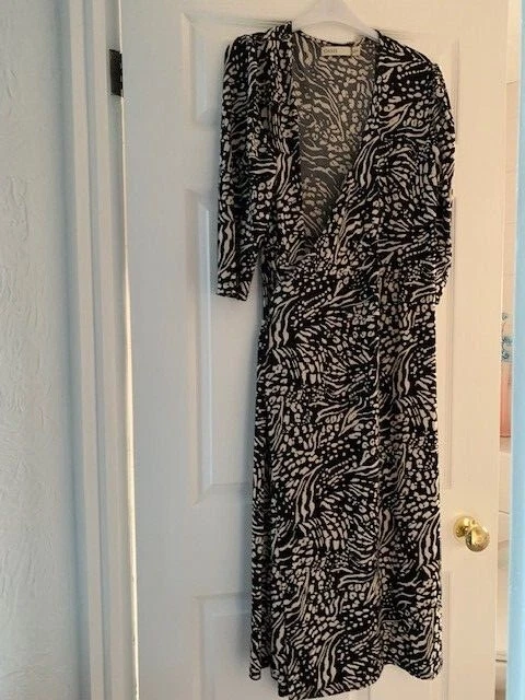 Oasis animal print wrap dress hotsell