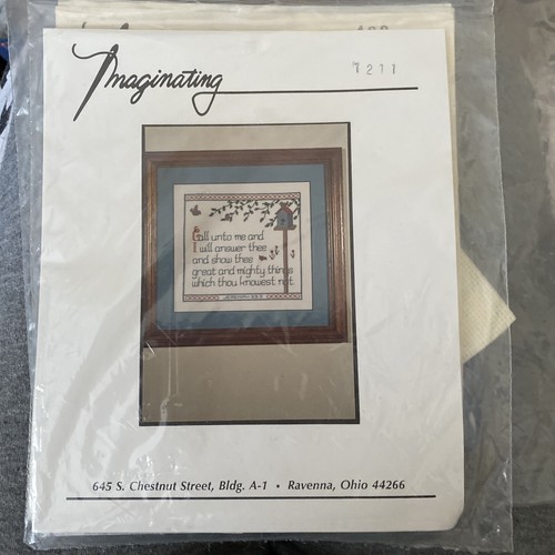 Kit Imaginating Counted Cross Stitch Verse #1211 Nuevo en paquete - Imagen 2 de 3