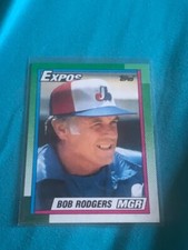 1990 Topps Baseball #81 Bob Rodgers Expos NJR#1