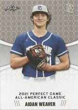 AIDAN WEAVER 2021 LEAF PERFECT GAME 