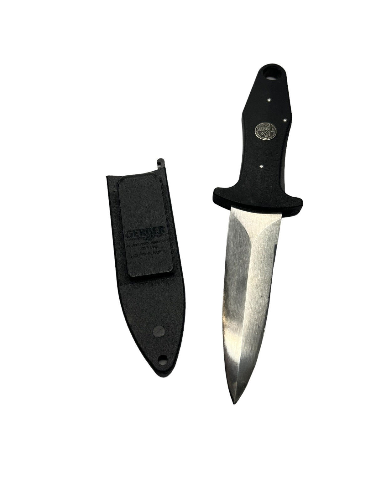 Vintage Gerber Fixed Blade Knife Dagger Blackie Collins Design Made In