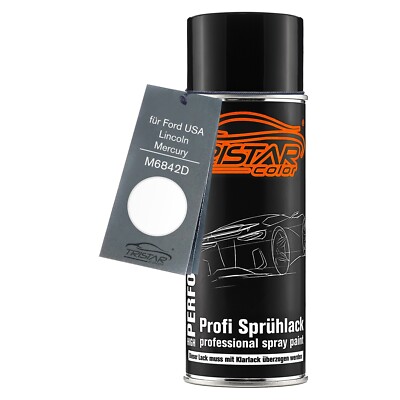 Autolack Spraydose für Ford USA Lincoln Mercury M6842D Performance White