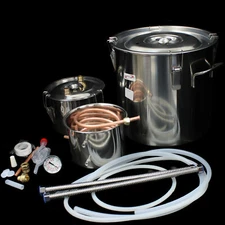 5 Gallon Alcohol Distiller 3 Pot DIY Home Brew Wine Making Kit Boiler Still