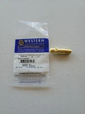 Western 63 Nipple for Oxygen O2 Regulator, Brass 1/4" NPT, 2 1/6" Long CGA 540