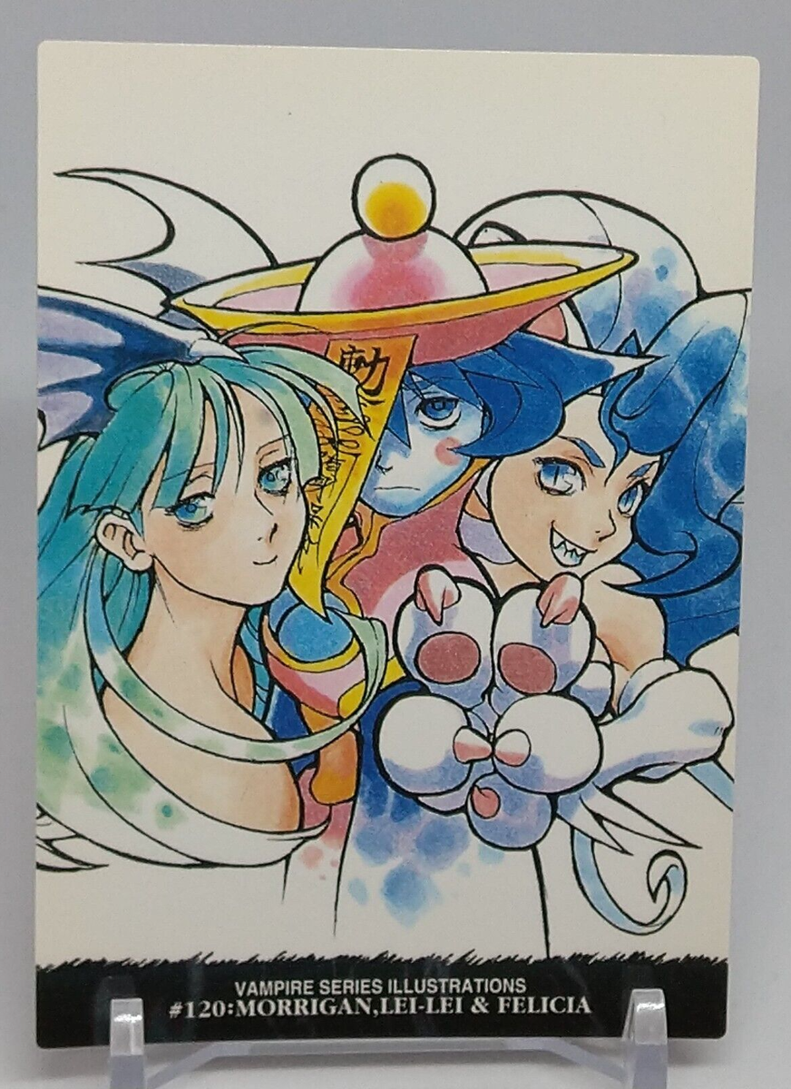 Morrigan Leilei Felicia Vampire Carddass Masters All Capcom World