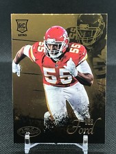 2014 Certified Rookie Retro Gold KC Chiefs Football Card #44 Dee Ford RC