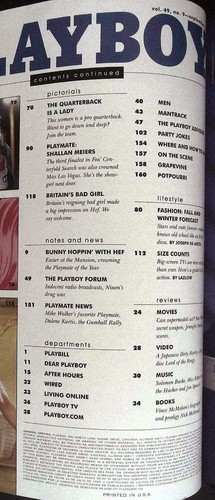 PLAYBOY US September 2002 JORDAN Shallan Meiers LENNY KRAVITZ Anita Marks @ EX - Picture 6 of 10