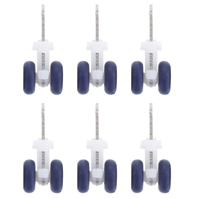 6 Pcs Vorhang Track Segelflugzeug Vorhang Roller Segelflugzeuge