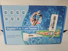 pH Meter, 7 in 1 pH/TDS/EC/ORP/S.G/Salinity/Temp Meter, Digital pH Tester