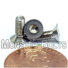 M3 Stainless Steel Flat Head Socket Cap Screws A2, Metric DIN 7991 0.50 Coarse