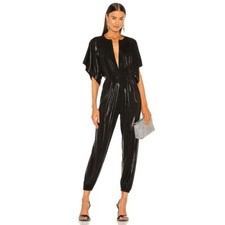 Norma Kamala Black Rectangle Jog Jumpsuit