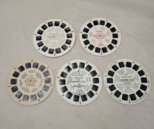 5 REELS Vintage Sawyer's Black View-Master Reel Viewer -Made In USA