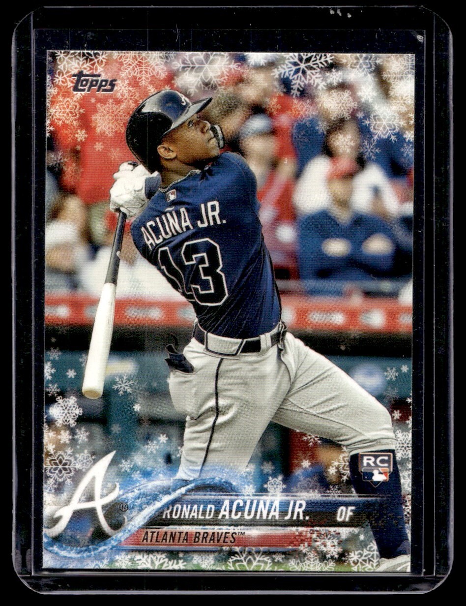 2018 Topps Holiday #HMW50 Ronald Acuna Jr. Rookie | eBay