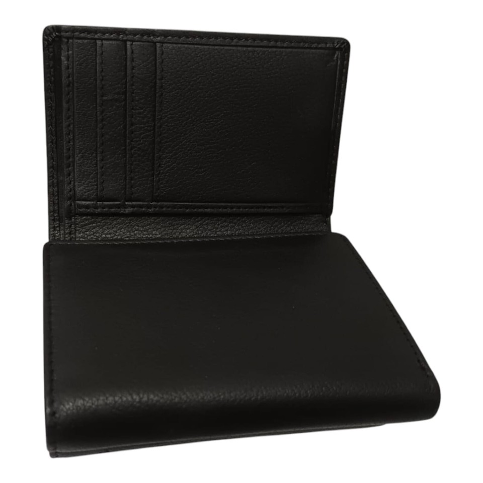 Genuine Leather Trifold Wallet for Men Card Holder With RFID Blocking ...