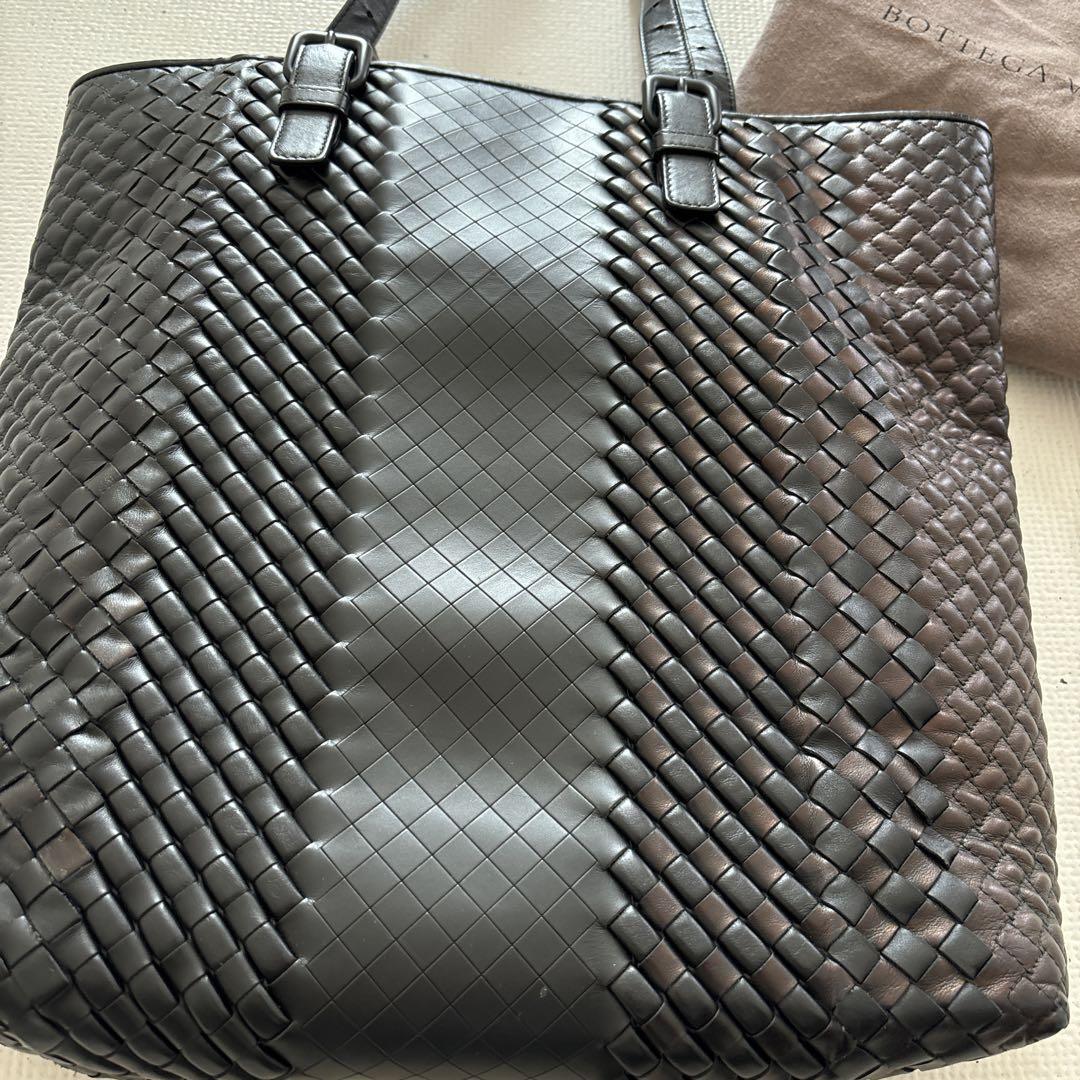 Bottega Veneta Black Leather Tote Bag | eBay
