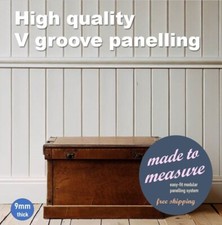 Grooved 9mm vertical slat panelling for bathrooms, kitchens, high quality