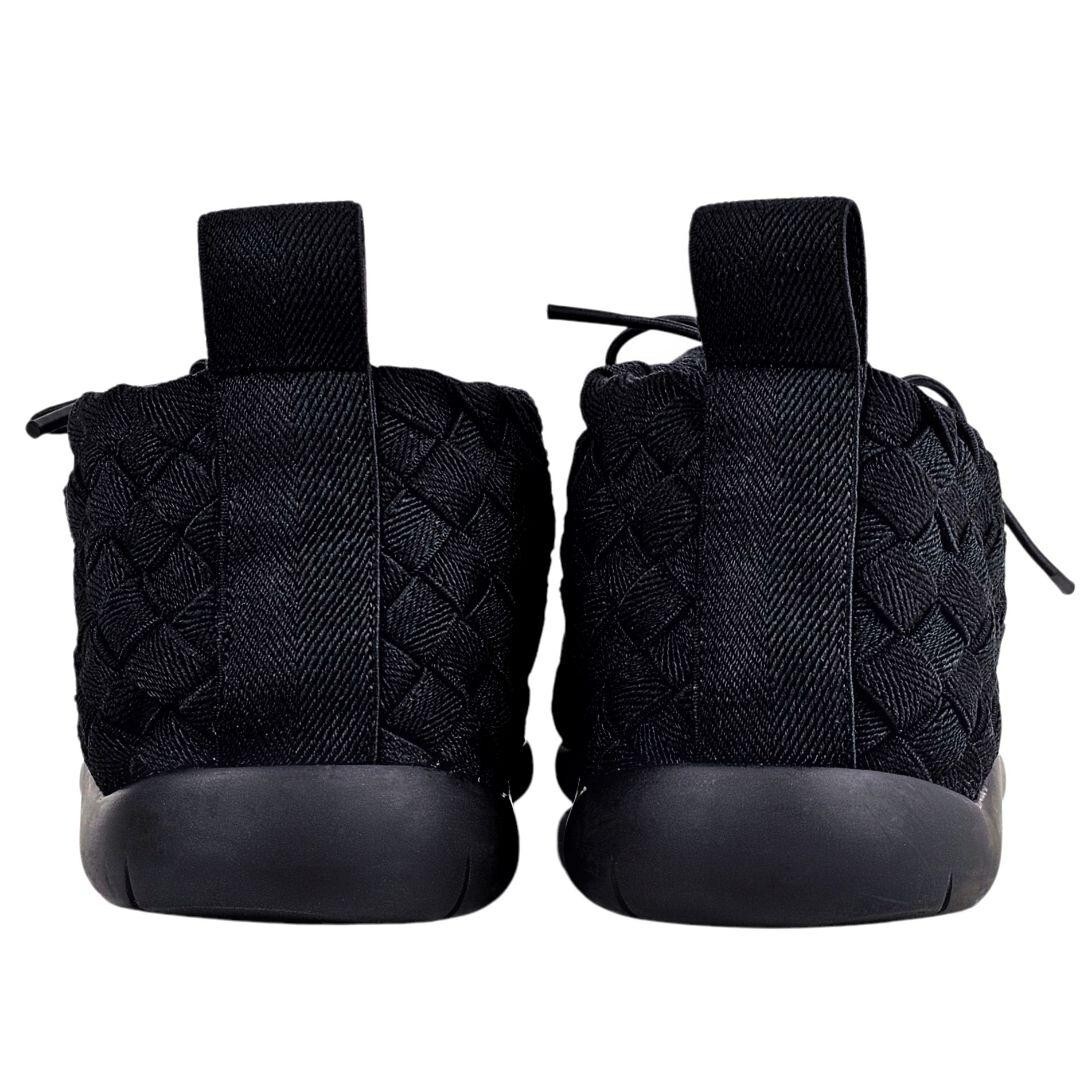 BOTTEGA VENETA Men's Intrecciato Lace-up Plat Sneakers - Black