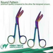 2 Bandage Scissors For Gauze Stretch Roll Wound Care Wrap Dressing First Aid Kit