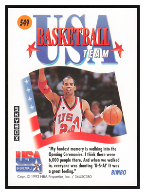 1992 Skybox Vernell Coles 88' Seoul #549 Team USA | eBay