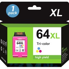 64 XL Color Ink Cartridge For HP 64XL Envy Photo 7855 7858 7864 Tango Smart Home