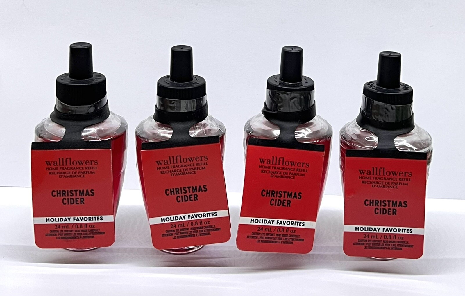 Bath & Body Works Christmas Cider Wallflowers Fragrance Refill Bulbs (4)-image