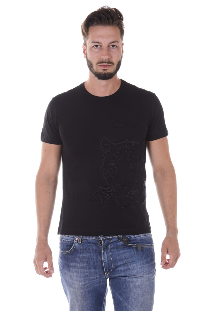 Versace Jeans T-Shirt Sweatshirt SLIM Man Blacks B3GQA770 Y5D SzL MAKE OFFER 33290₽
