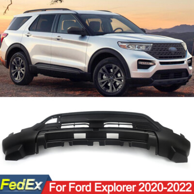 Front Lower Bumper Cover Valance Black Fit 2020-2023 Ford Explorer