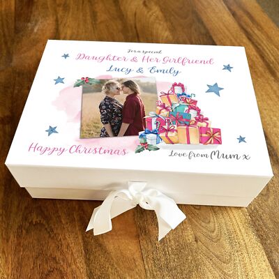 Daughter Her Girlfriend Christmas Pink Gifts Photo Personalised