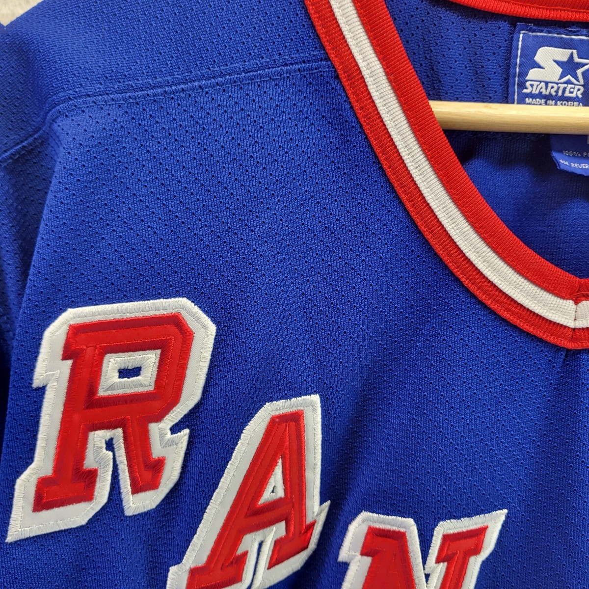 STARTER - 【STARTER】ニューヨークレンジャース ホッケーゲームシャツ A-3397 STARTER NHL RANGERS/スターター ニューヨーク レンジャーズ