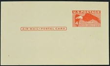 UXC1 Mint 1949 Airmail Postal Card Very Fine Condition