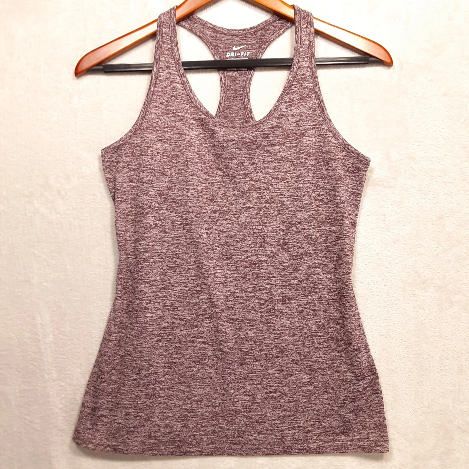 Nike Dri-Fit Womans Athletic Tank Top Sz.S/Burgundy-White Logo/Breathable/NWOT!!