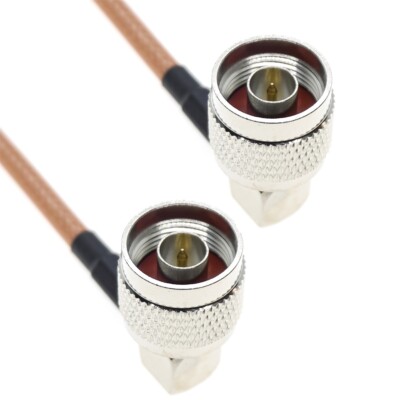 RG400 N Male Right Angle To N Male 90°  lot Jumper Coaxial RF Coax Cable