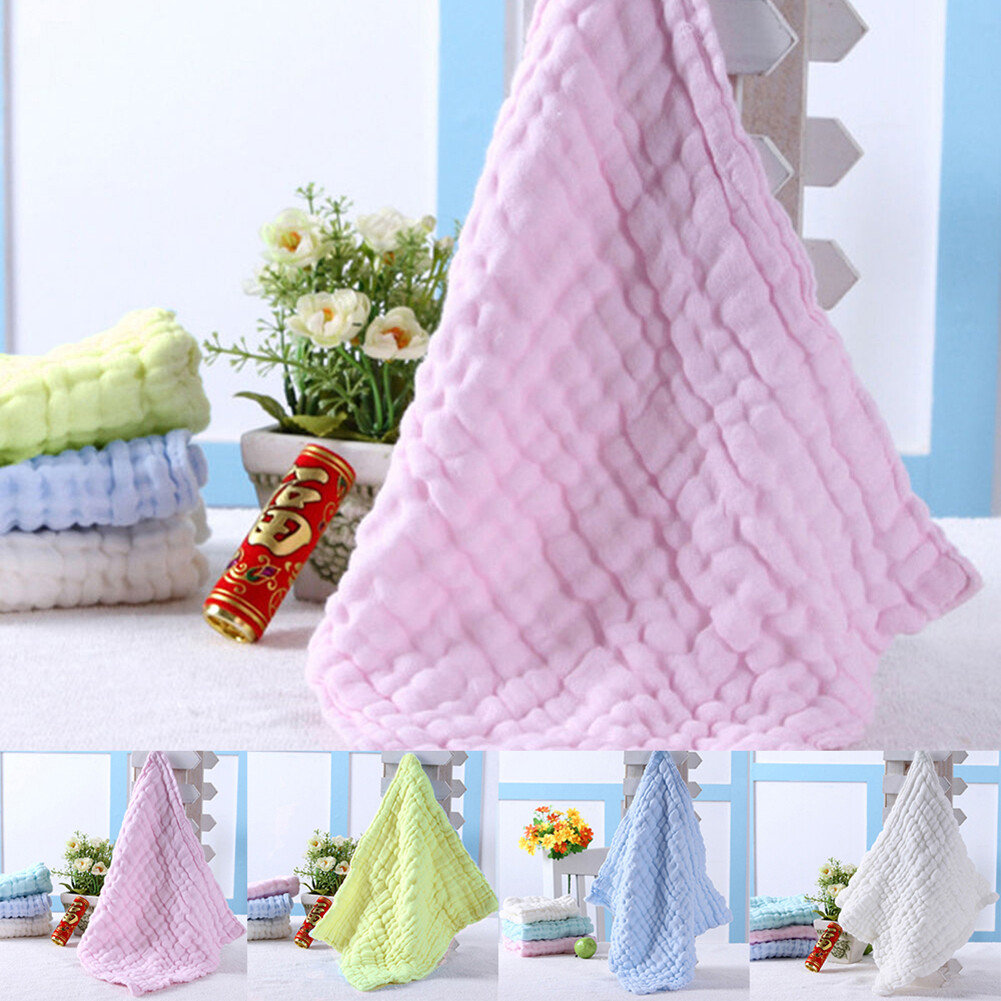 Soft Cotton Baby Infant Newborn Bathing Towel Washcloth Feeding Wipe Cloth 53