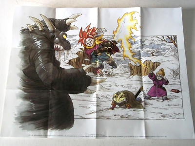 Chrono Trigger DS Poster Only NO GAME Nintendo Promo Insert