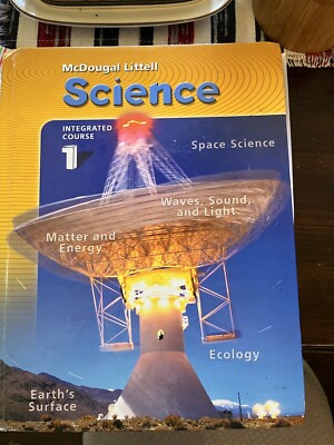 Science Textbook By McDougal Littell Middle School : Integrated Course 1