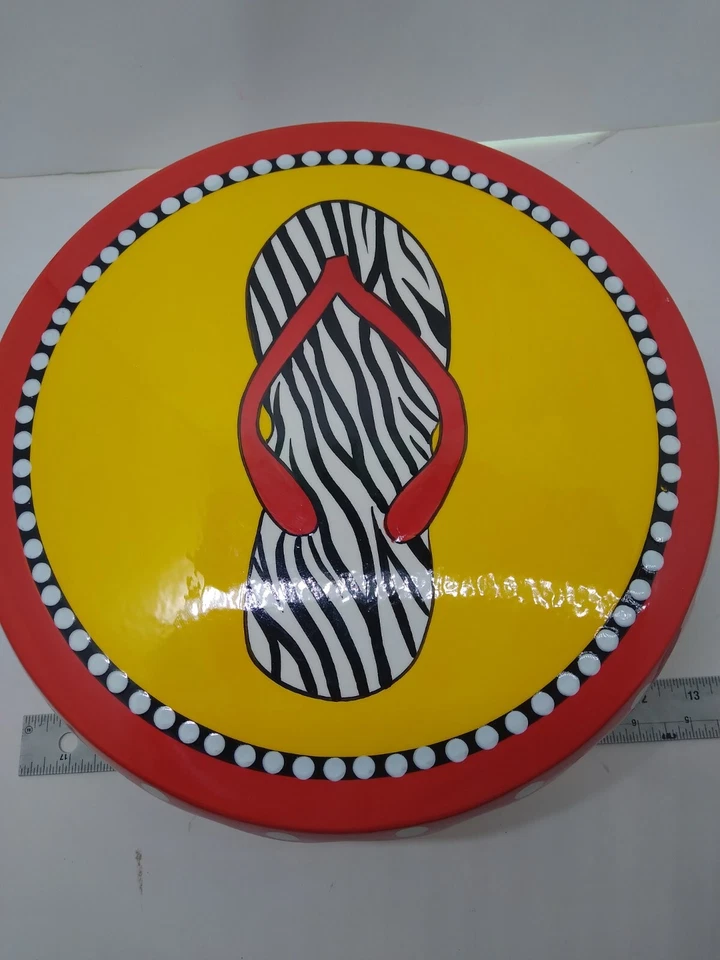 Уникальный шлепанец зебра печати торт стойка/погружение и чип лоток - Изображение 3 из 4