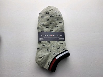 Tommy Hilfiger Lightweight 3 Pack Pattern Ankle Socks One Size
